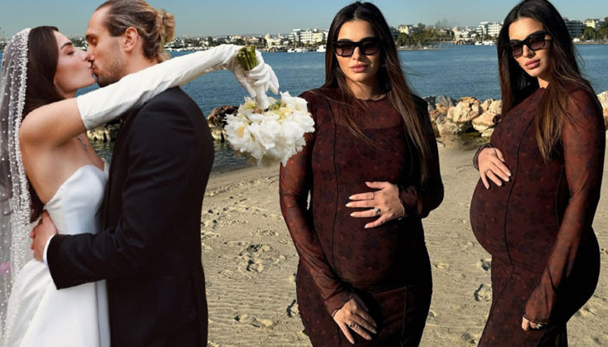 Sessiz sedasız evlenmişti... Şimdi doğum için gün sayıyor