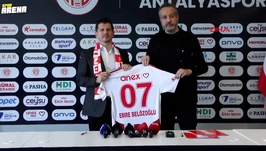 Antalyasporda Emre Belözoğlu dönemi başladı: Alex ile görüşeceğim