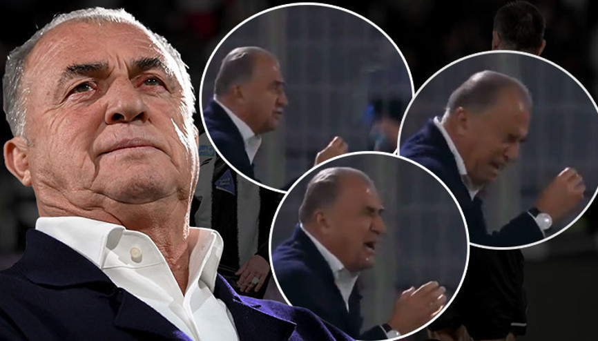90+7deki galibiyet golü sonrası Fatih Terime sulu şaka Önce büyük şaşkınlık yaşadı sonra...