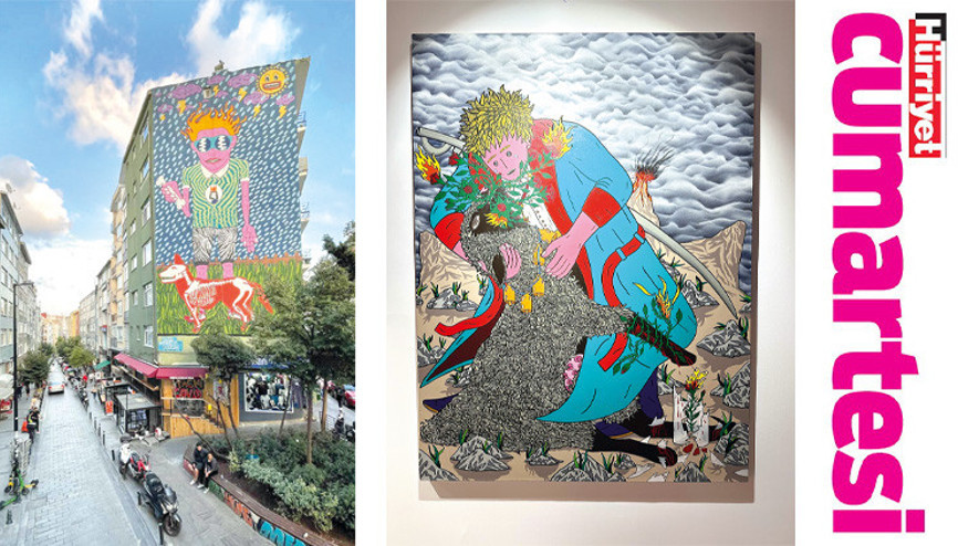 Sokak sanatını galeri estetiğiyle buluşturuyor