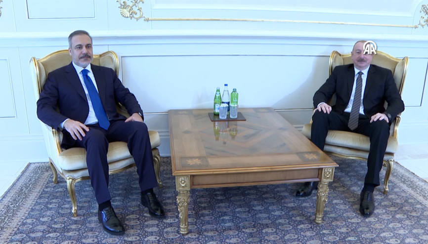 Dışişleri Bakanı Fidan, Azerbaycan Cumhurbaşkanı Aliyev tarafından kabul edildi