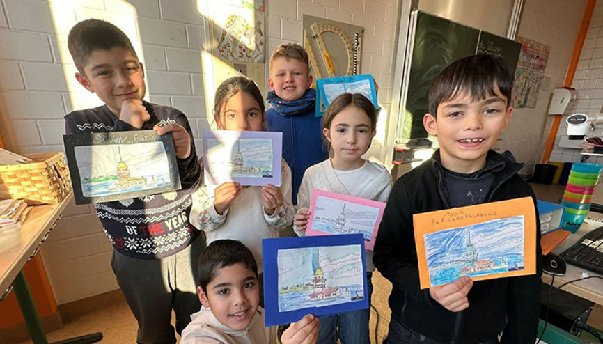 Ögrencilerden Kız Kulesi etkinliği