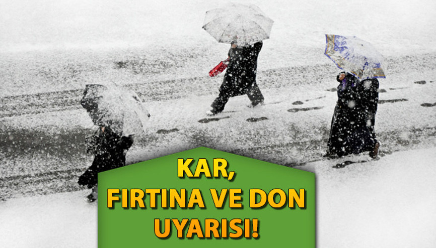 HAVA DURUMU 20 OCAK PAZARTESİ - BUGÜN || Meteorolojiden kar, fırtına ve don uyarısı Bugün hava durumu nasıl, Ankara ve İstanbula kar yağacak mı