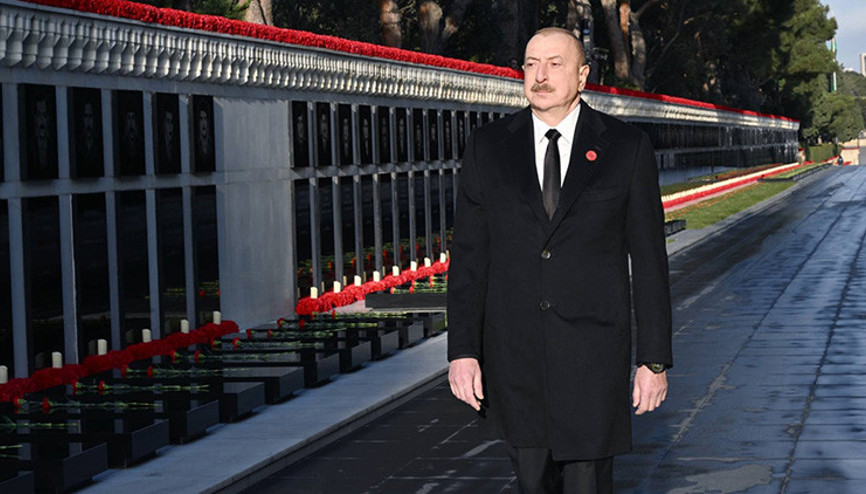 Azerbaycanda Kanlı Ocak şehitleri anıldı
