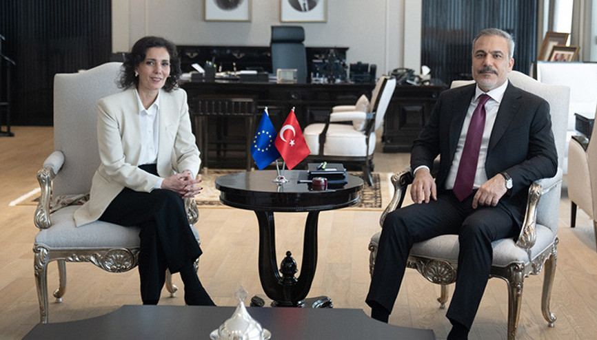 Dışişleri Bakanı Hakan Fidan, AB Komisyonu üyesini kabul etti