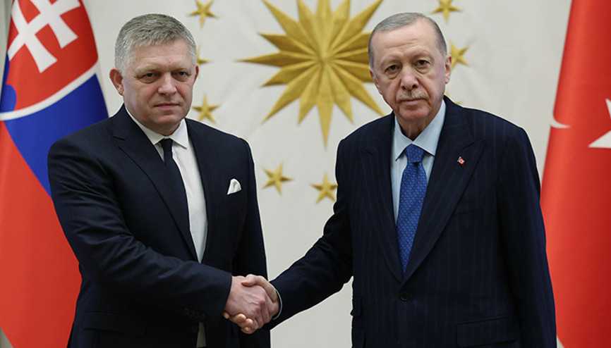 Cumhurbaşkanı Erdoğan, Slovakya Cumhuriyeti Başbakanını karşıladı