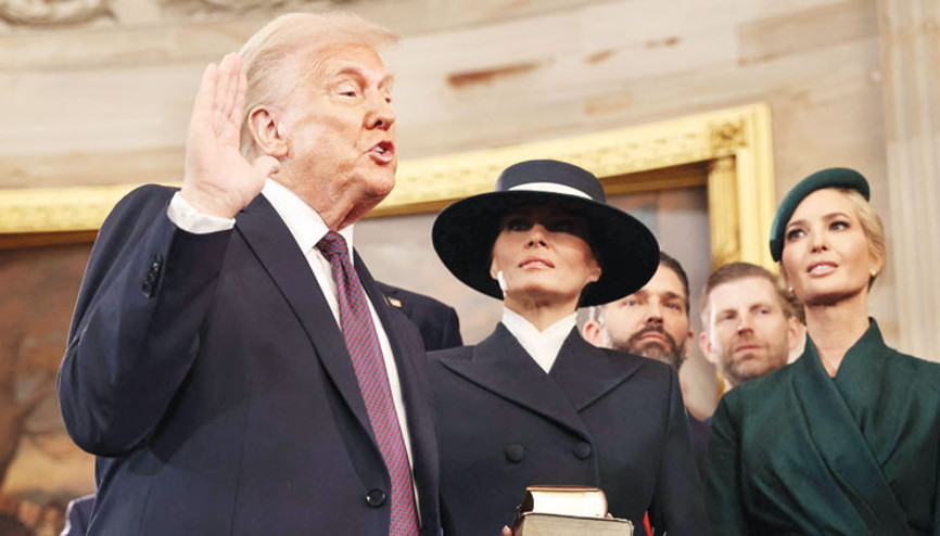 Trump resmen ABD Başkanı: ‘Öfkeli dünyaya birlik getireceğiz’