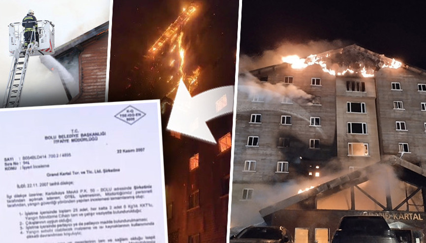 Bolu Kartalkayada yanan otelin itfaiye raporunda dikkatli davranılmalı detayı