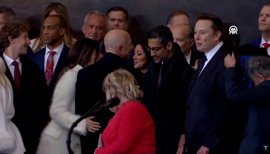 ABD’li milyarderler Trump’ın yemin törenini birlikte izledi