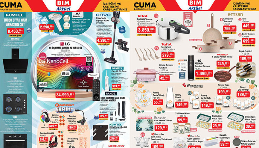 YENİ BİM AKTÜEL 24 OCAK 2025 KATALOĞU -İNDİRİMLİ ÜRÜNLER || Bimde bu hafta cuma neler var Bim aktüel katalog Lazer Epilasyon Cihazı getiriyor...