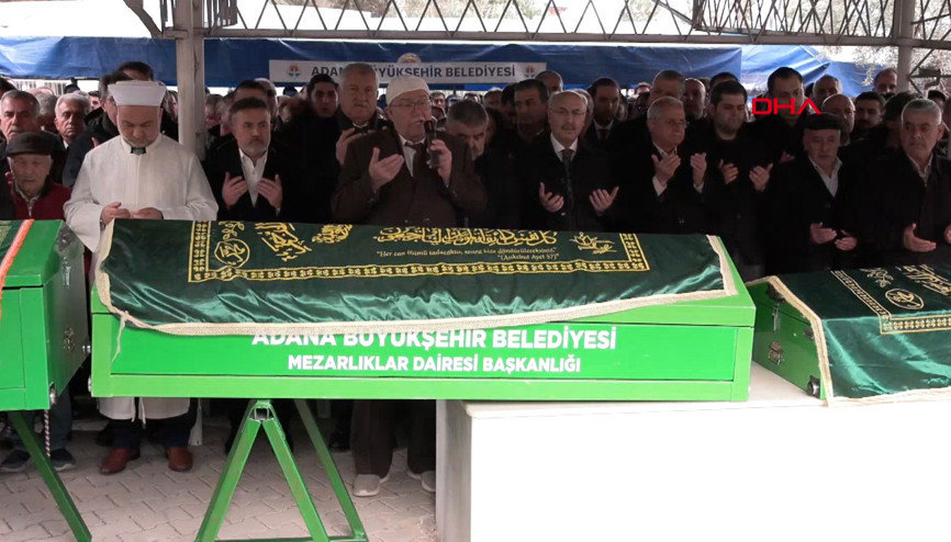 Kartalkayadaki yangında ölen çift ile 2 çocuğu toprağa verildi
