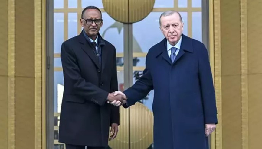 Cumhurbaşkanı Erdoğan, Ruanda Cumhurbaşkanı Paul Kagame’yi resmi törenle karşıladı