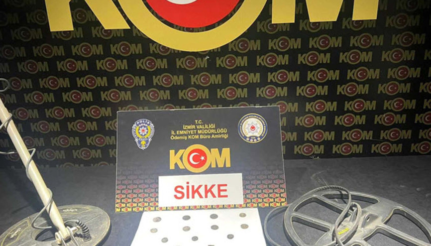 Ödemişte tarihi eser operasyonu; 1 gözaltı