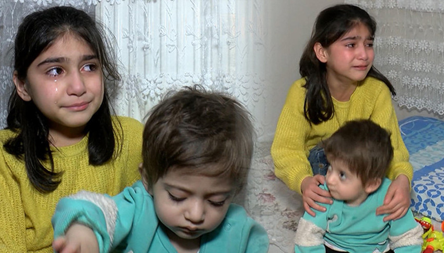 Kardeşi için gözyaşları içinde yardım istedi