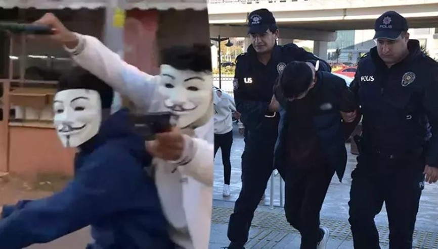 Maske takıp oyuncak tabancayla korku salan şüpheliler: Eğlence amaçlı yaptık