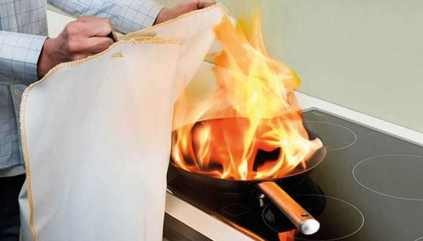 Yangında hayat kurtaran battaniye