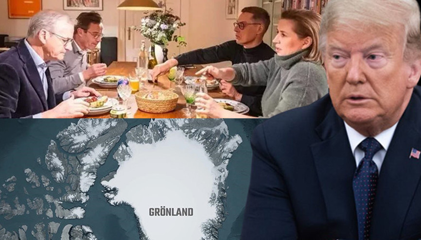 Grönland için 2 milyar dolar bütçe Danimarka, Norveç, İsveç ve Finlandiyanın liderleri Trumpa karşı bir arada...