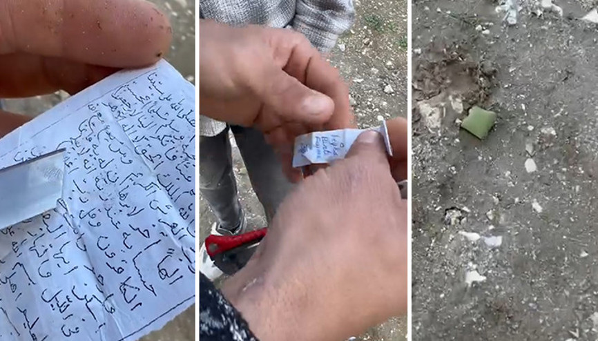 Şaşkına çeviren olay Balık avlamak için giden gencin filesine kağıt, muska ve fotoğraf takıldı