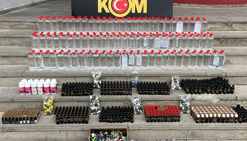 Adanada 300 litre etil alkol ele geçirildi