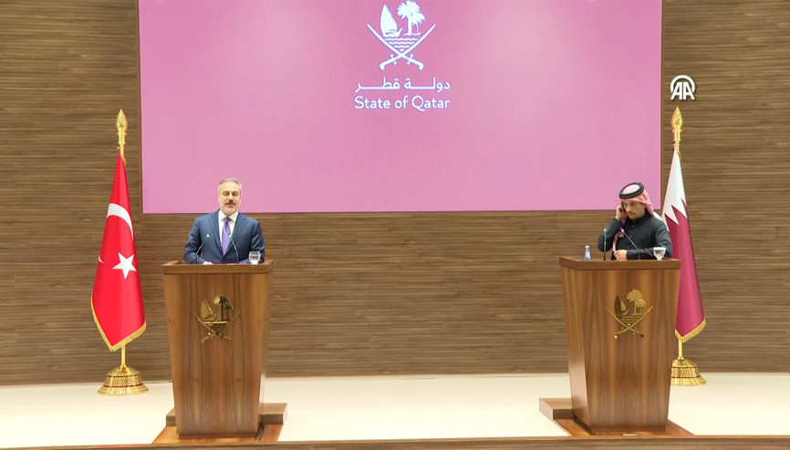 Dışişleri Bakanı Hakan Fidan, Katarlı mevkidaşı Al Sani ile ortak basın toplantısında açıklama yaptı