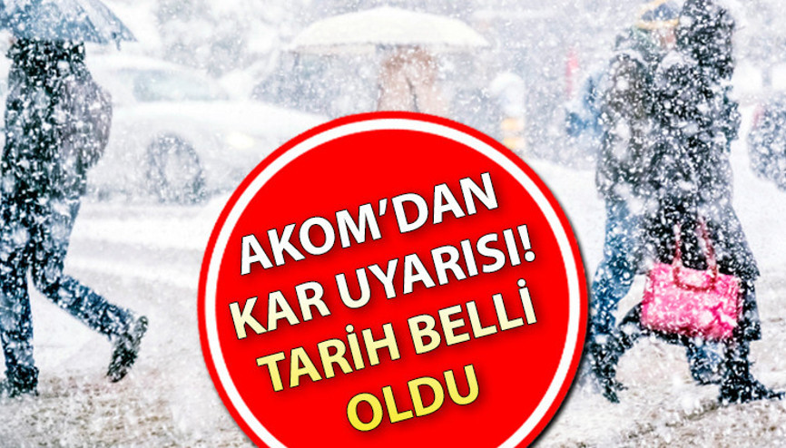 Kar yağışı kapıya dayandı İstanbula kar ne zaman yağacak İstanbula yarın mı, bugün mü kar yağacak AKOM tarih ve saat verdi