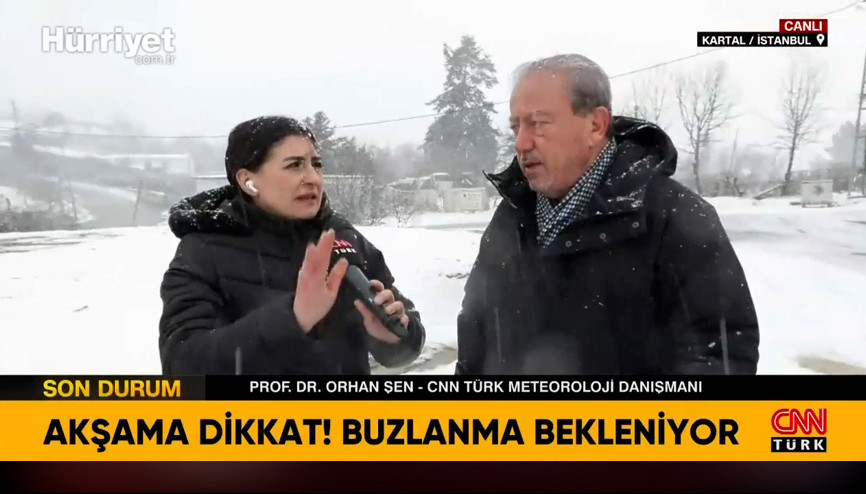 İstanbulda kar şiddetini artırdı Prof. Dr. Orhan Şen son durum hakkında bilgi verdi