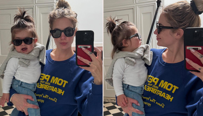 Kızının yüzünü ilk kez gösterdi: Sanki kendi kopyasını doğurmuş... İşte benim biriciğim