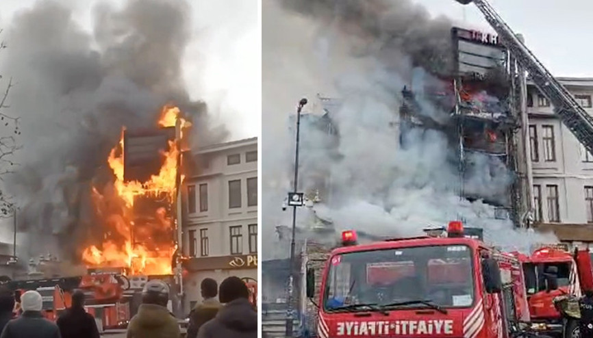 Mısır Çarşısının yanındaki restoranda yangın Vali Gülden ilk açıklama