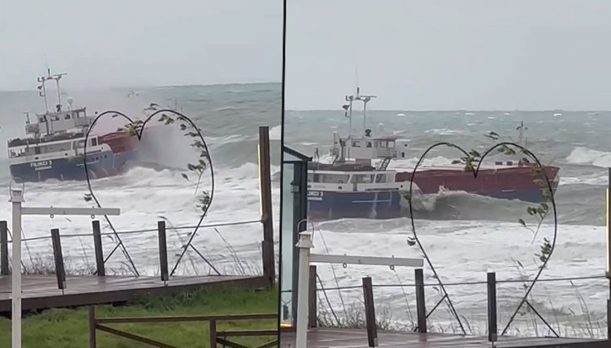 Sarıyer açıklarında sürüklenen kuru yük gemisi kurtarıldı
