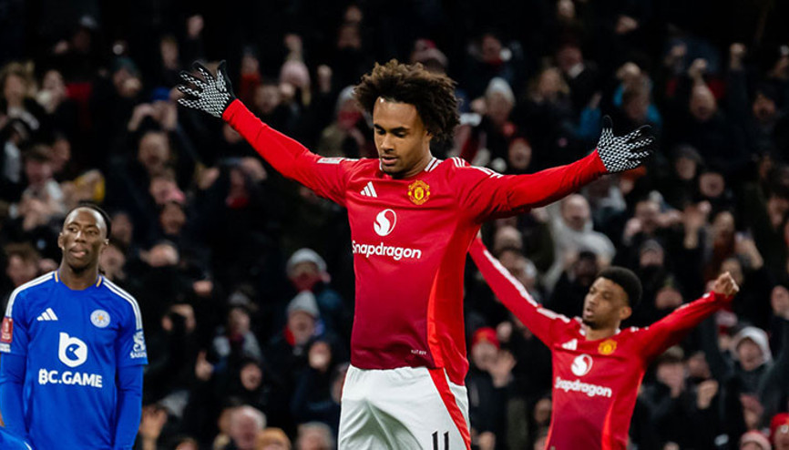 Manchester United, son dakikada güldü Leicester City karşısında turladı