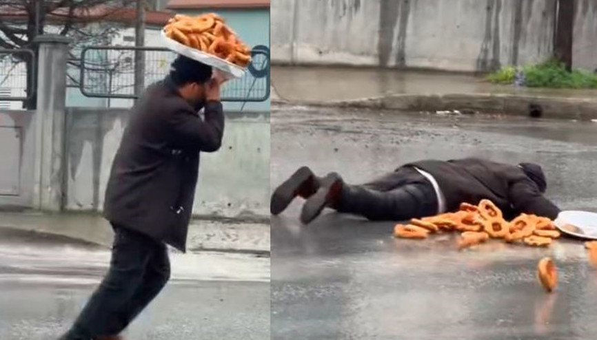 Esenyurtta bayılma numarasıyla duygu sömürüsü kamerada