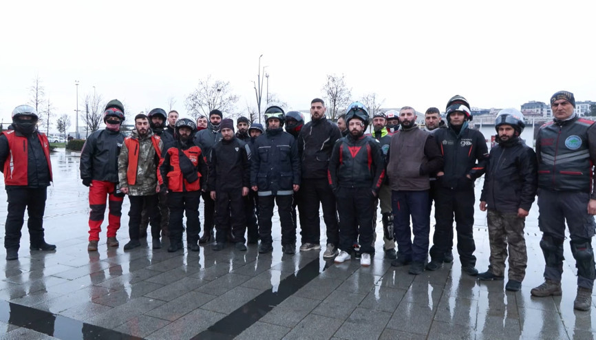 İstanbul - Pendikte motokuryeler meslektaşları için toplandı İstanbul - Pendikte motokuryeler meslektaşları için toplandı