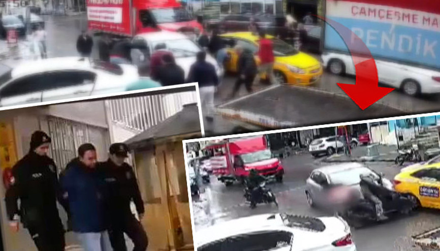 Aynasını kırdığı sürücü ezmişti... Pendikte kurye yaşadığı dehşeti anlattı