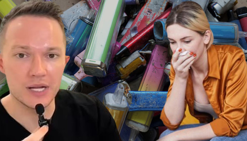 Ünlü uzman uyardı: Elektronik sigara az bilinen bir rahatsızlığa yol açıyor ‘Çok sayıda ‘yeşil sıvı’ vakası ile karşılaştım’