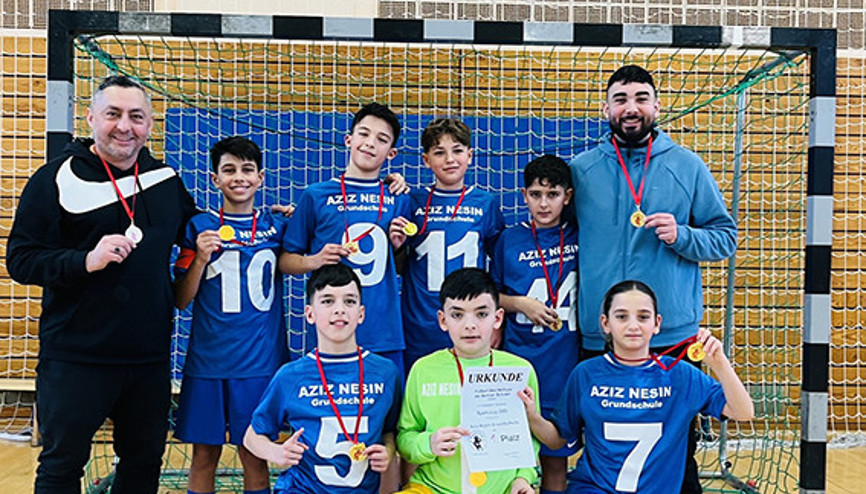 Aziz Nesin İlkokulu, Berlin’de şampiyon oldu