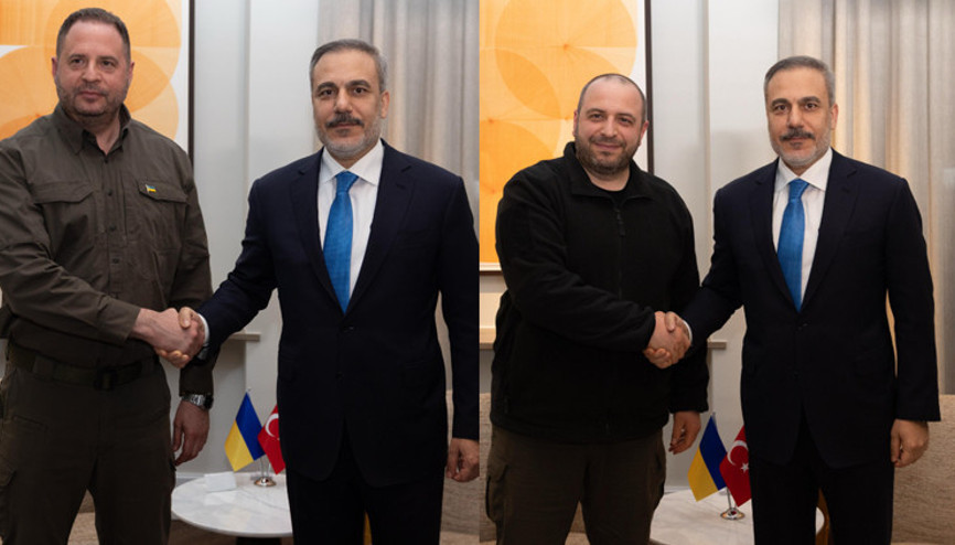 Dışişleri Bakanı Hakan Fidan, Almanyada Ukraynalı yetkililerle görüştü