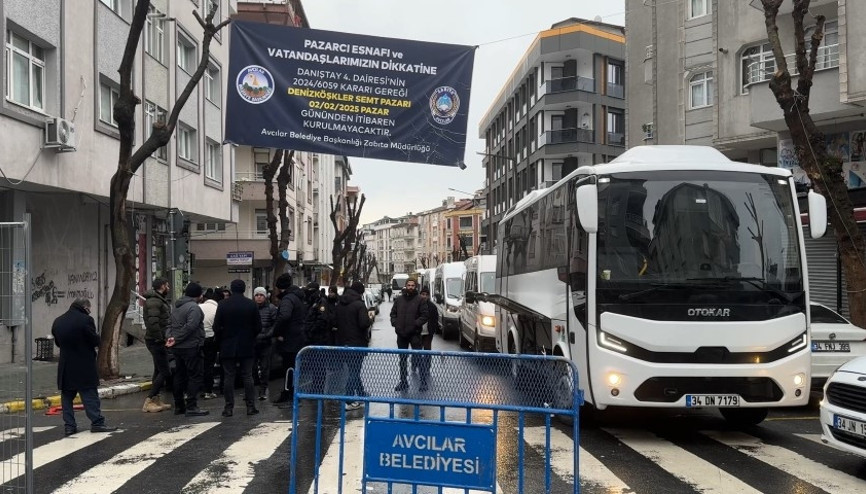 İstanbul Avcılarda kapatılan semt pazarının esnafına yürüyüş izni verilmedi