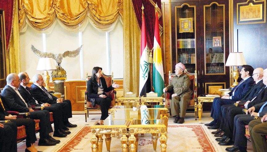 DEM Parti heyeti Barzani’yle görüştü