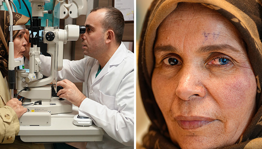 Geçirdiği operasyon sonrası iki farklı göz rengine sahip oldu