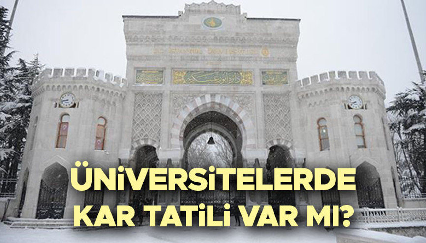 BUGÜN ÜNİVERSİTELER TATİL Mİ 21 ŞUBAT 2025 CUMA (Kar tatili olan üniversiteler) | İstanbulda bugün üniversiteler tatil oldu mu, kar tatili var mı, hangi üniversiteler tatil edildi Rektörlüklerden peş peşe açıklama