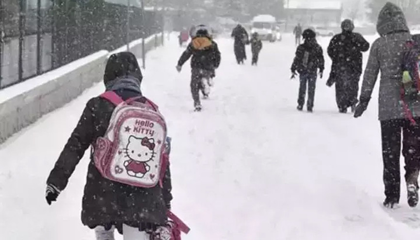Kar yağışı nedeniyle birçok ilde eğitime ara verildi