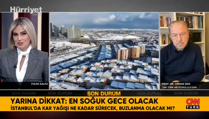 Kar fırtınasında 2. dalga İstanbulda kar yağışı ne kadar sürecek Prof. Dr. Orhan Şenden yeni uyarı