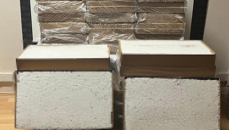 Balıkesirde 182 bin makaron ele geçirildi Balıkesirde 182 bin makaron ele geçirildi