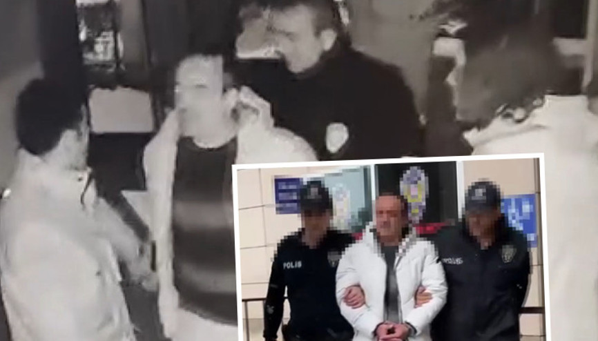 Kar topu atan çocukları silahla tehdit eden maganda tutuklandı