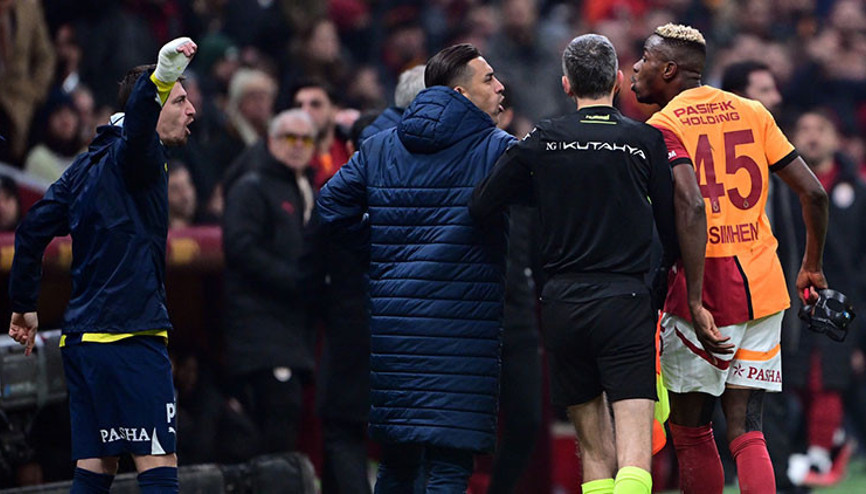 Derbide Victor Osimhen ile Mert Hakan Yandaş tartıştı
