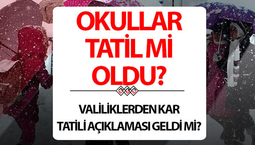 BUGÜN OKULLAR TATİL Mİ 26 ŞUBAT ÇARŞAMBA 2025 SON DAKİKA || Bugün Ordu, Samsun, Giresun, Trabzon, Artvin, Rizede okullar tatil oldu mu, okul var mı Valilik açıkladı İşte kar tatili ile eğitime ara verilen il ve ilçeler