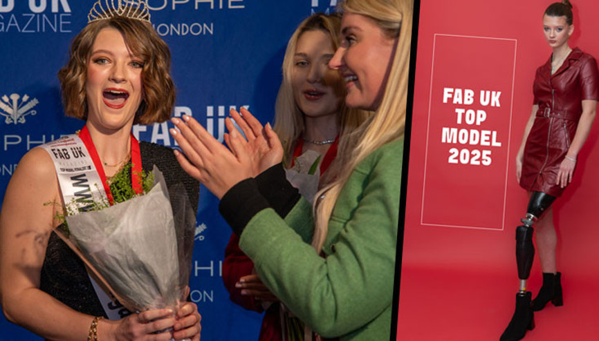 Paralimpik yüzücü ‘Top Model’ seçildi