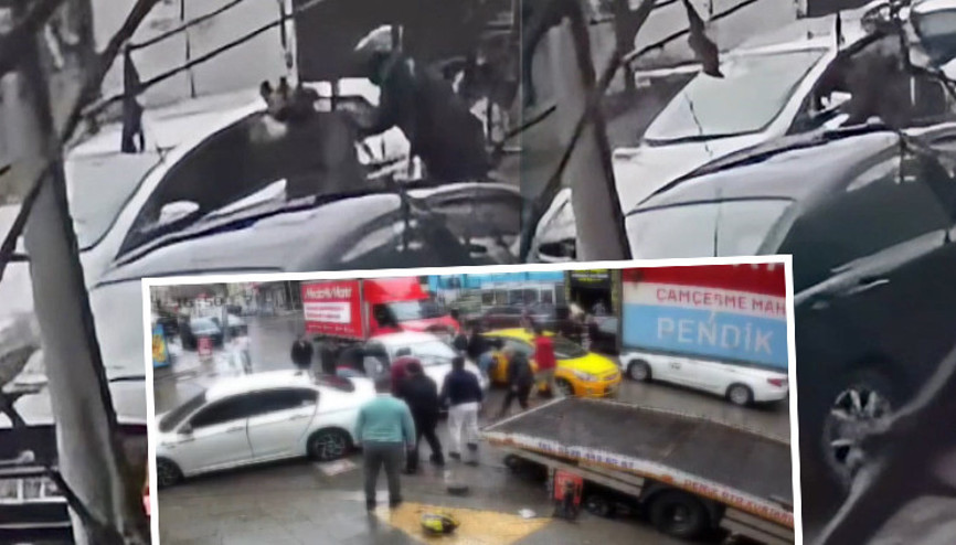 Aynayı bu yüzden kırmış Otomobil sürücüsü motokuryeyi ezmişti: Olayın hemen öncesine ait görüntüler ortaya çıktı