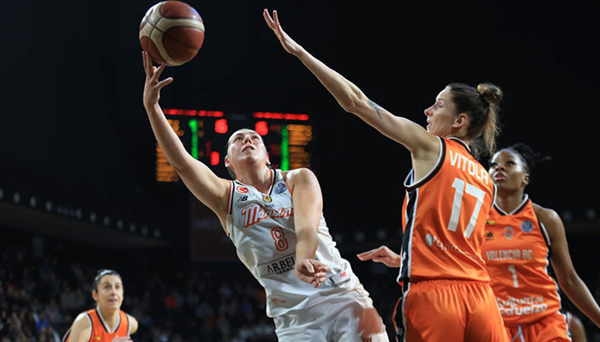 ÇBK Mersin, Valencia Basketi farklı mağlup etti