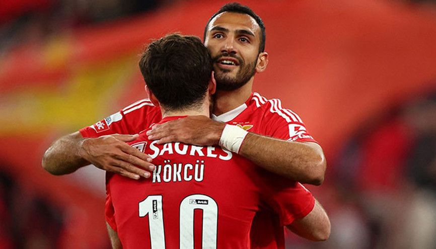 Benfica, Braga karşısında turladı Kerem Aktürkoğlu, Orkun Kökçü...